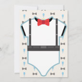 Kleiner Mann auf dem Weg Babydusche Danke Karte (Rückseite)