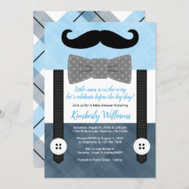 Kleiner Mann Baby Dusche Einladung Junge Grüne Mar