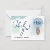 Kleiner Mann Baby Shower danke Mitteilungskarte (Vorderseite)