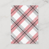 kleiner Mann Babydusche Junge Rot Graue Buchanfrag Begleitkarte (Rückseite)