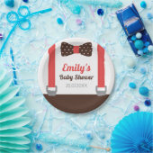 Kleiner Mann Bowtie Pappteller (Party)