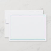 Kleiner Mann, danke Karte, Aquamarin, Zitronengrün (Rückseite)