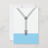 Kleiner Mann, danke Karte, Baby blau, grau (Rückseite)