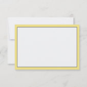 Kleiner Mann Danke Karte, gelb und grau (Rückseite)