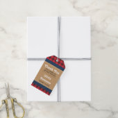 Kleiner Mann, danke Tag, Lumberjack Geschenkanhänger (Mit Garn)