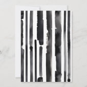 Kleiner Mann Dusche schwarze Tuxedo und ein Hut Einladung (Rückseite)