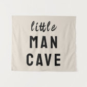 Kleiner Mann Höhle Boy's Room Kinderzimmer Spielsa Wandteppich (Vorderseite (Horizontal))