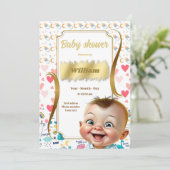 Kleiner Mann in Sicht! Einladung (Stehend Vorderseite)