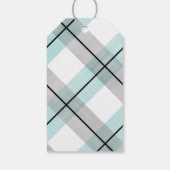 Kleiner Mann Minzgrün graue Babydusche Gefallen Geschenkanhänger (Rückseite)