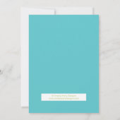 Kleiner Mann Mustache Kinderdusche Einladung (Rückseite)