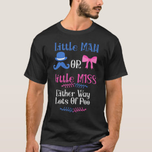 Kleiner Mann oder Frau auf beiden Wegen jede Menge T-Shirt