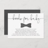 Kleiner Mann Schnurrbart Baby Duschbücher für Baby Begleitkarte (Vorne/Hinten)