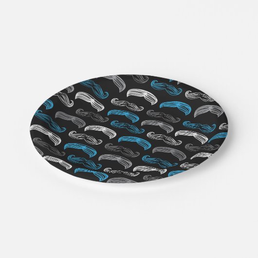 Kleiner Mann/Schnurrbart - Party - PapierTeller (Schrägansicht)