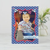 Kleiner Mann-Schnurrbart-Schlag-erste Einladung (Stehend Vorderseite)