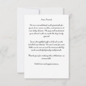 Kleiner Mann, schwarzer Tuxedo, Babydusche Dankeskarte (Rückseite)