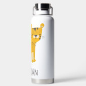 Kleiner Mann | Tiger Bow Krawatte Trinkflasche (Rückseite)