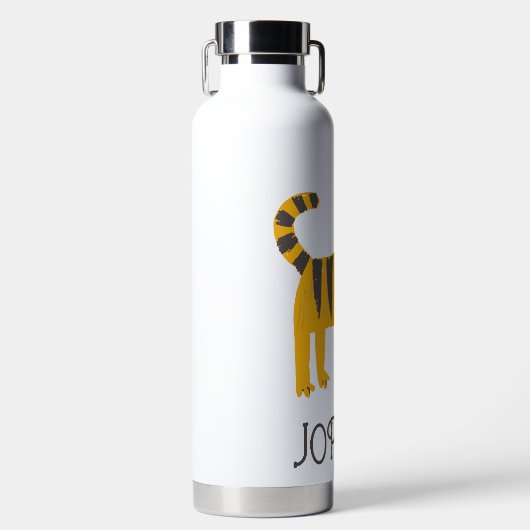 Kleiner Mann | Tiger Bow Krawatte Trinkflasche (Vorderseite)