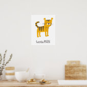Kleiner Mann | Tiger Fliege Poster (Küche)