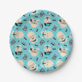 Kleiner Mann Typ Party Wortscheibe Pappteller (Vorderseite)