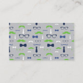 Kleiner Mann-Windeln-Raffelschein, blau, grün Begleitkarte (Rückseite)