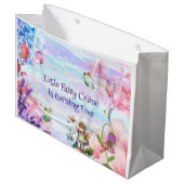 kleiner Märchengeburt Große Geschenktasche Geschenktüte (Vorderseite Schrägansicht)