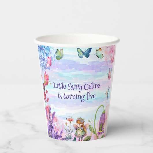 kleiner Märchengeburtstags-Cup Pappbecher (Rückseite)