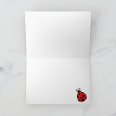 Kleiner Marienkäfer-alles Gute zum Geburtstag Karte (Innenseite)