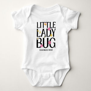 Kleiner Marienkäfer Rosa Mädchen Baby-Party Baby Strampler