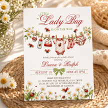 Kleiner Marienkäfer-Wildblumen-Mädchen-Baby-Party