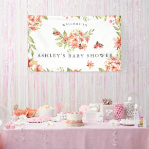 Kleiner Marienkäfer Willkommensbanner für Baby S Banner