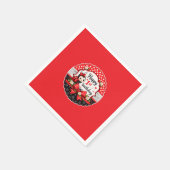 Kleiner Marienkäfers 1. Geburtstagsfeier Serviette (Ecke)