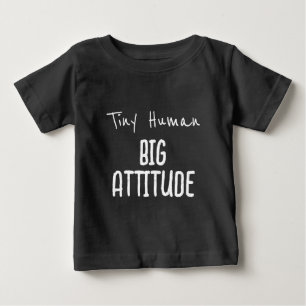 Kleiner Mensch, große Attitüde Baby T-shirt
