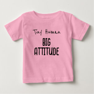 Kleiner Mensch, große Attitüde Baby T-shirt