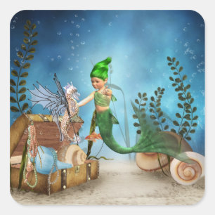 Kleiner Mermaid 4 Aufkleber