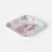 Kleiner Mermaid-Bogen ist auf dem Weg Babydusche3 Pappteller (Gewinkelt)