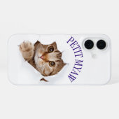 kleiner Miau iPhone 16 Hülle (Rückseite (Horizontal))