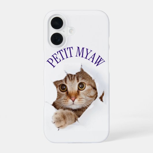 kleiner Miau iPhone 16 Hülle (Rückseite)