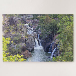 Kleiner Millstream-Wasserfall, Queensland, Austral Puzzle
