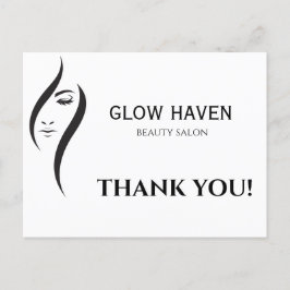 Kleiner, minimalistischer weißer und schwarzer Sch Postkarte