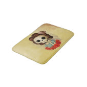 Kleiner Miss Tod und Rose Badematte (Schrägansicht)