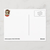 Kleiner Miss Tod und Rose Postkarte (Rückseite)