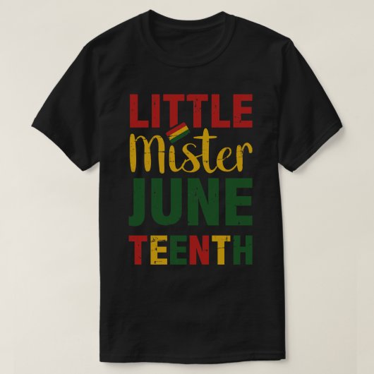 Kleiner Mister im Juni 1991 feiert Afrikaner befre T-Shirt (Design vorne)