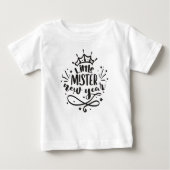 Kleiner Mister Neujahr niedlich Baby T-shirt (Vorderseite)
