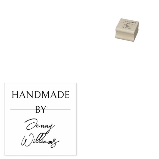 Kleiner, moderner Individuelle Name Hobby Gummistempel (Stempel)