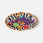 Kleiner Monster-alles- Gute zum Pappteller (Schrägansicht)