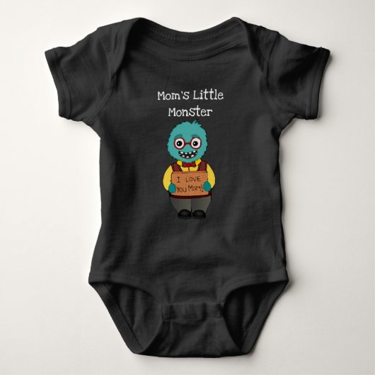 Kleiner Monster-Baby-Bodysuit der lustigen Mama Baby Strampler (Vorderseite)