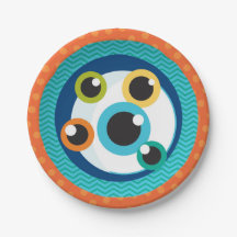 Kleiner Monster-Baby-Duschenpapier-Teller