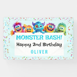 Kleiner Monster Boy Colorful Birthday Banner