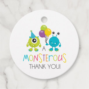 Kleiner Monster-Dankeschön-Anhänger Geschenkanhänger