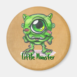 Kleiner Monster-Knopf Magnet